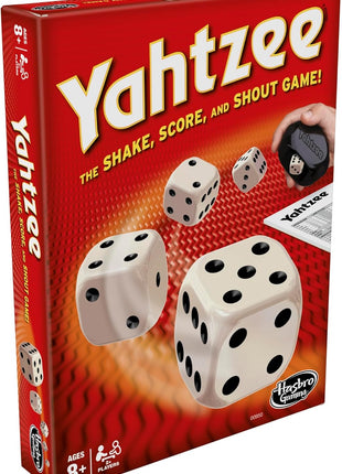 Hasbro Gaming Yahtzee Game, Fast-Playing Dice Games for Kids, Teens, and Adults, Strategy Games, Family Games for Kids, 2 or More Players, Ages 8 and Up