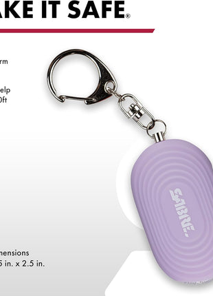 SABRE Personal Safety Kit with Pepper Spray and 2-in-1 Personal Alarm with LED Light, 0.54 fl oz, 25 Bursts,130dB Alarm, Audible Up to 1,250 Feet