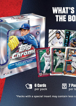 2025 Topps Chrome Baseball - Factory Sealed - Mega Box
