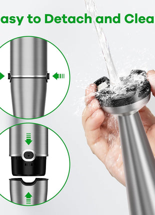 Turelar Immersion Blender Handheld Corded Hand Blenders Set 1100W, Trigger Variable Speed 5 in 1 Stick Emulsifier with Chopper, Whisk and Frother for Soup, Baby Food and Smoothies,Black