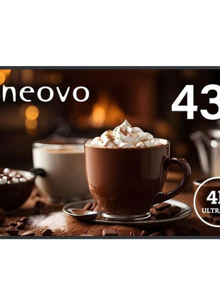 AG Neovo DS4351U 43'' Commercial Digital Signage Display for Business, All-in-one, 4K UHD, 500 nits, HDMI, USB, LAN, WiFi, 3-Year Waranty, 24/7 Operation, Portrait and Landscape