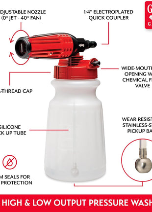 Griot's Garage Brilliant Finish Foam Cannon for Pressure Washers, Foam Cannon