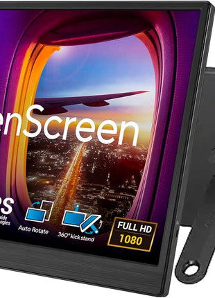 ASUS ZenScreen 15.6" Portable Monitor for Laptop (MB169CK) - Dual USB-C, Mini-HDMI, Plug & Play External Screen for Travel Dual Setup, Full HD, IPS, Anti-Glare Surface, 360° Kickstand, 3yr Warranty