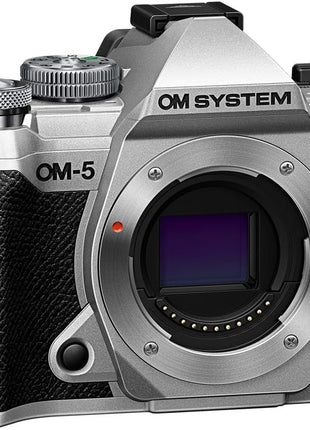 OM SYSTEM Olympus OM-5 Silver Micro Four Thirds System Camera Outdoor Camera Weather Sealed Design 5-Axis Image Stabilization 50MP Handheld High Res Shot | Weather Sealed Design 5-Axis Image Stabilization 50MP Handheld
