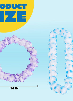 Joyin Toy 36 Counts Hawaiian Leis Bulk, Tropical Flower Lei Hawaiian Lei Beach Hawaii Luau Party Favors Decoration Birthday Party Supplies(3 Dozen)