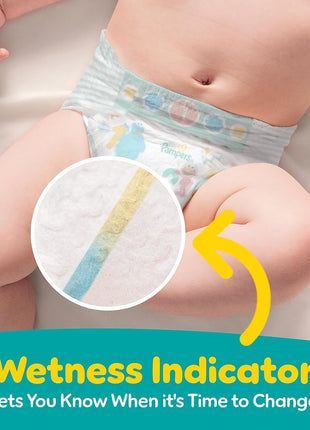 Pampers Diapers - Baby Dry - Size 1, 120 Count, Absorbent Disposable Infant Diaper (Packaging May Vary)