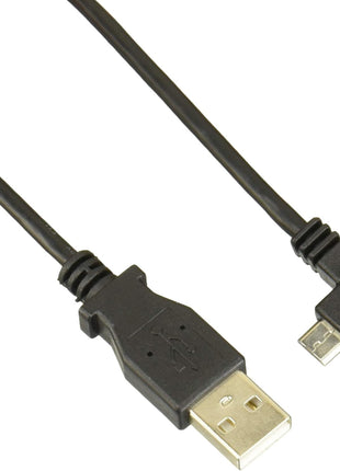 StarTech.com 1m 3 ft Micro-USB Charge-and-Sync Cable - Right-Angle Micro-USB - M/M - USB to Micro USB Charging Cable - 30/24 AWG (USBAUB1MRA)