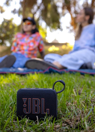 JBL Go 4 - Ultra-Portable, Waterproof and Dustproof Bluetooth Speaker, Big JBL Pro Sound with Punchy bass, 7-Hour Built-in Battery, Made in Part with Recycled Materials (Black)