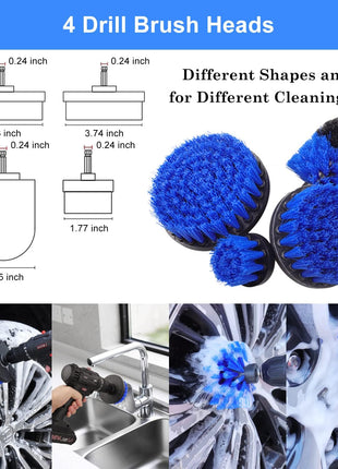 26Pcs Car Detailing Brush Set, Car Detailing Kit, Car Detailing Brushes, Car Cleaning Kit, Car Windshield Cleaning Tool, Professional Car Care kit - Car Wash Brush kit for Interior Exterior Wheels