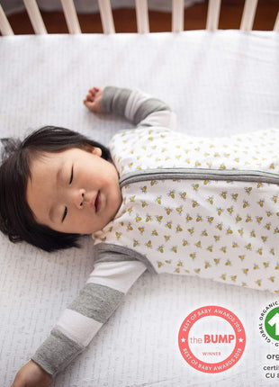 Burt's Bees Baby Organic Cotton Fitted Crib Sheet, Unisex Baby Beddings | A nursery essential crib sheet with 360o elastic that prevents sheets from creeping up on the mattress