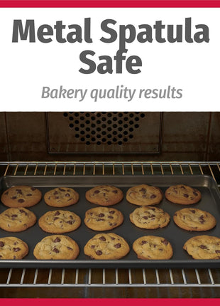 GoodCook Everyday Nonstick Baking Sheet Set, 3 Pack Includes Small (13×9) Medium (15×1) and Large (17×11) Pans Carbon Steel Construction Cookie Sheets Bakeware Set, Gray