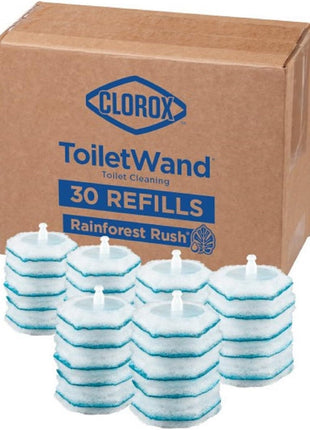 Clorox ToiletWand Disinfecting Refills, Rainforest Rush, Dorm Room Essentials, 30 Ct