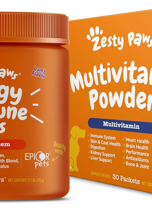 Zesty Paws Allergy & Immune Bites + 10-in-1 Dog Multivitamin Powder