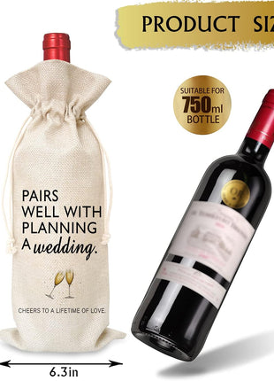 Wine Bag Wedding Gift for Mr and Mrs   Engagement Gift J14