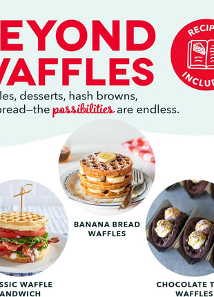 DASH Mini Waffle Maker   4 Waffle Mold, Nonstick Waffle Iron with Quick Heat Up, PTFE Nonstick Surface   Perfect Mini Waffle Maker for Kids and Families, Just Add Batter (Aqua)