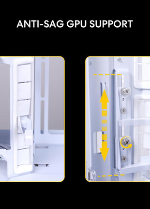 Lian Li O11 Vision Compact Black-Steel-Tempered Glass ATX Mid Tower Computer Case-Back Connect Support-O11VPX