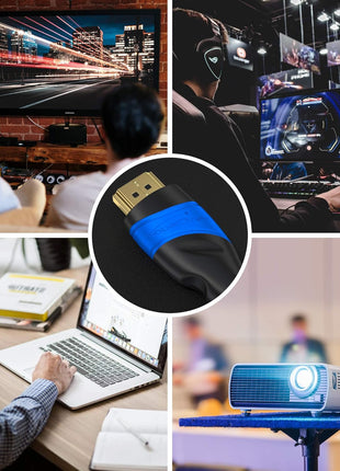 KabelDirekt – 8K & 4K HDMI Cable – 6ft – German Flexcore Technology | 10K, 8K@60Hz & 4K@120Hz, High Speed HDMI – for PS5, Xbox Series X/S, Switch 2, PC & Blu-ray – interference-free & flexible
