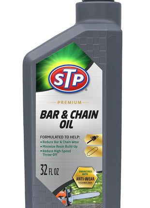 STP Premium Bar and Chain Oil, Tools and Chainsaw Oil Treatment Reduces Bar and Chain Wear, 32 Oz