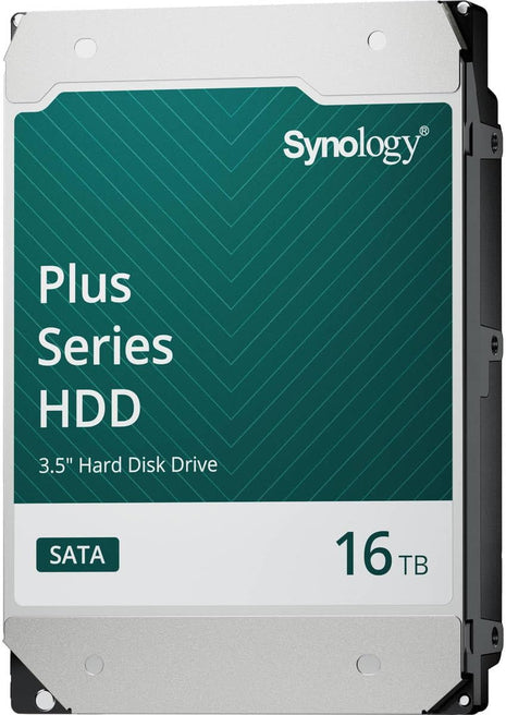 Synology HAT3310-16T [16TB 3.5" SATA 7,200 RPM/NAS Grade HDD (MTTF 1.2 Million Hours) / 3 Year Warranty] Domestic Authorized Dealer Field Lake Product | SATA III interface with CMR technology and 3.5-inch size for storage, backups and 24/7 operation