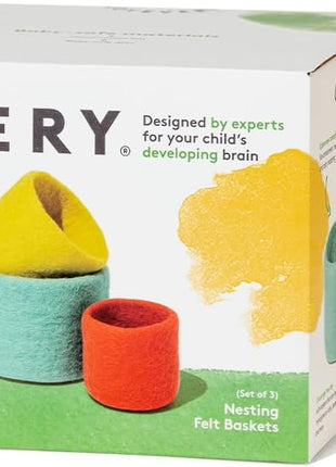Lovevery, Nesting Felt Baskets (3), Perfect for Your Toddler Starting at 13 Months+