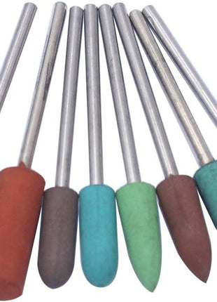 Polishing Burr Jewelry Polishing Rubber Rotary Tools Accessories Diamond-in-Rubber Emery Polishing Bit Set Metal, Glass, Stone, Tile 26 Pieces