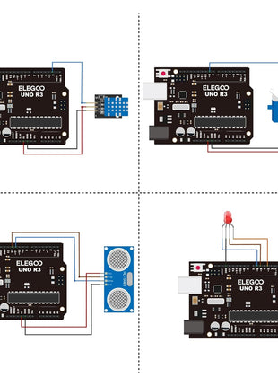 ELEGOO UNO R3 Project Super Starter Kit with PDF Tutorial for Beginners | Compatible with Arduino, 22+ Hands-on Projects, Upgraded Starter Kits with Power Supply, STEM, DIY Basic Circuit Building