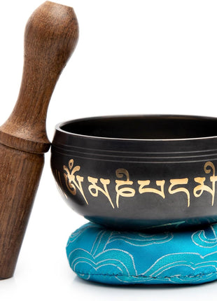 Tibetan Singing Bowl Set Brass - Master Healing Grade - Authentic Handcrafted Sound Bowl by Himalayan Bazaar