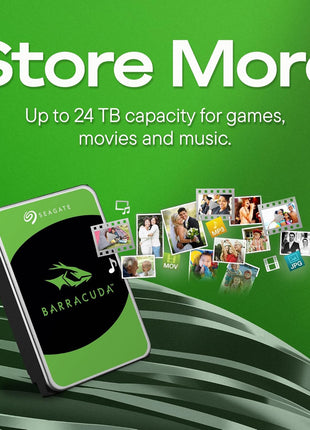 Seagate BarraCuda 2TB Internal Hard Drive HDD – 3.5 Inch SATA 6Gb/s 7200 RPM 256MB Cache – Frustration Free Packaging (ST2000DM008/ST2000DMZ08)