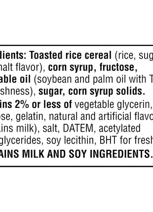 Rice Krispies Treats Crispy Marshmallow Squares, Kids Snacks, Snack Bars, Original, 31.2oz Box (40 Bars)
