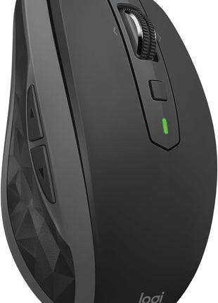 Logitech MX Anywhere 2S Bluetooth Edition Compact Wireless Mouse, No USB Receiver - Use On Any Surface, Hyper-Fast Scrolling, Rechargeable, Control Up to 3 Apple Mac and Windows Computers and Laptops