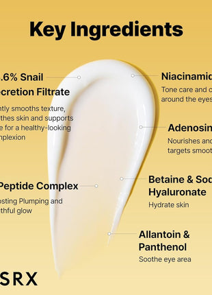 COSRX Snail Peptide Eye Cream Snail Eye Care Moisturizing Hydration Nutrition Snail Snail Mucus Filtrate 72% Dullness Peptide 5ppm No Stickiness Dry Skin Skin Age Basic Cosmetics Cream Korean Cosmetic