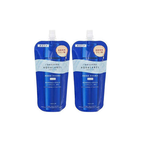 [Set] Shiseido Aqua Label Treatment Lotion, Brightening, Refill, 5.1 fl oz (150 ml), Set of 2 [Quasi-Drug] Moisturizing