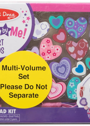 Melissa & Doug Sweet Hearts and Butterfly Friends Bead Set of 2-250+ Wooden Beads