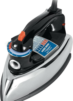 BLACK+DECKER Classic Steam Iron with Aluminum Soleplate