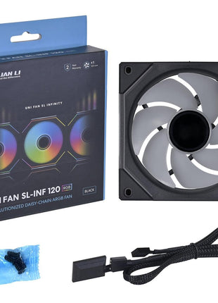 Lian Li UNI Fan SL Infinity Fluid Dynamic Bearing 120MM CASE Fan - Black