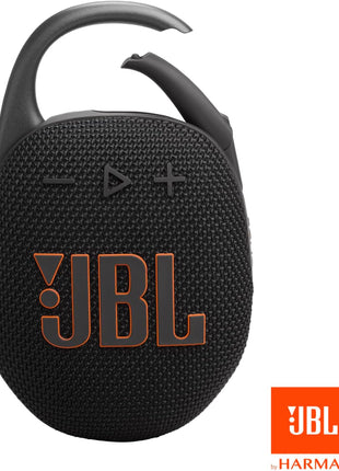 JBL Clip 5 - Ultra-Portable, Waterproof & Dustproof Bluetooth Speaker, Big Pro Sound with Punchy bass, Integrated Carabiner, Up to 12 Hours of Play, Made in Part with Recycled Materials (Black)