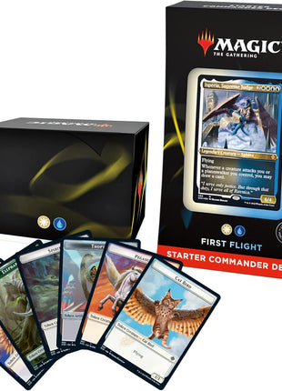 Magic: The Gathering Starter Commander Deck – First Flight (White-Blue) | Ready-to-Play Deck for Beginners and Fans | Ages 13+ | Collectible Card Games