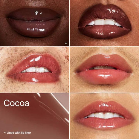 HAUS LABS BY LADY GAGA PHD HYBRID LIP GLAZE - Cocoa (Taupe Brown) + ENTEL Aloe vera Sheet Masque (BONUS)