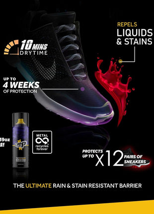 Crep Protect Shoe Protector Spray - Rain & Stain Waterproof Nano Protection for Sneaker, Leather, Nubuck, Suede & Canvas
