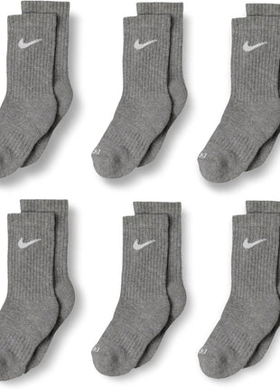 Nike Dri-Fit Performance Basic Crew (Toddler/Little Kid) White 5-7 (10 Toddler-3 Little Kid)