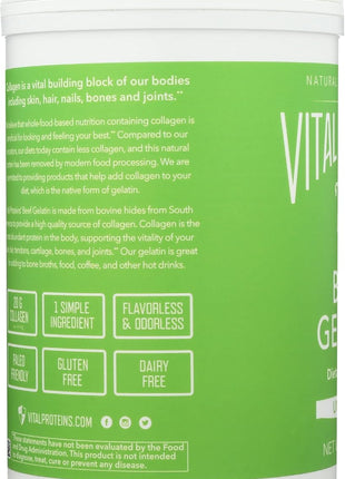 Vital Proteins Beef Gelatin, 16.4 OZ