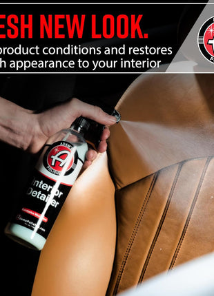 Adam's Polishes Interior Detailer (16oz) - Total Car Interior Cleaner, Protectant & Dressing | All Purpose Cleaner & Leather Conditioner | Vinyl, Dashboard, Screen, Seat Cleaner & More