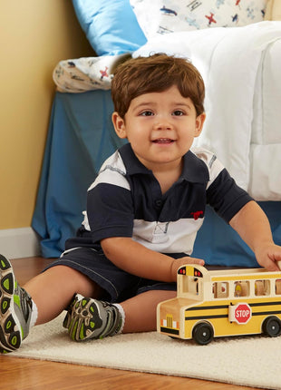 Melissa & Doug School Bus Wooden Play Set with 7 Play Figures