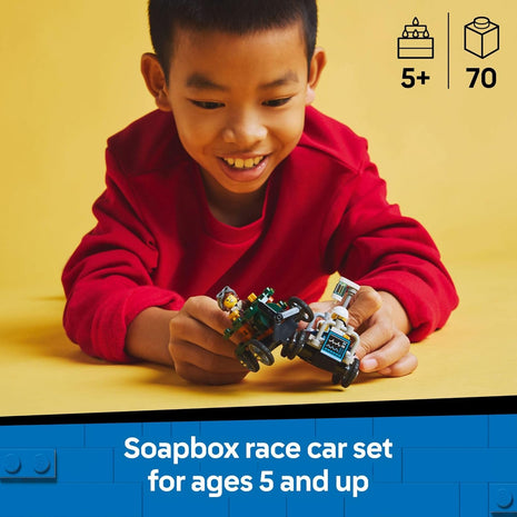 LEGO City Airplane vs. Hospital Bed Race Car Pack Toy - Building Toy for Kids, Boys and Girls, Ages 5+ - Gift for Birthdays and Holidays - Includes 2 Minifigures - 60459