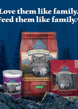 Blue Buffalo Wilderness Trail Treats Crunchy Dog Biscuits Grain-Free and High-Protein Dog Treats, Turkey Recipe 36-oz Box (Pack of 3)