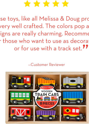 Melissa & Doug 5186 Wooden Train Cars Train