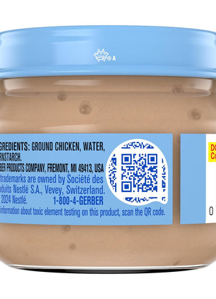 Gerber Stage 2, Chicken and Gravy Jar, Baby Food, Mealtime Poultry Puree, 10-Pack
