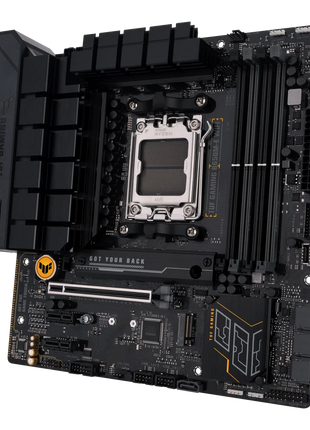 ASUS TUF Gaming B650M-E WIFI AMD B650 AM5 DDR5 6400 2xDP HDMI Dual M2 USB3.2 AX WiFi + BT AURA RGB 2.5Gbit LAN up to mATX 128GB ram support, ASUS TUF PROTECTION, Armoury Crate