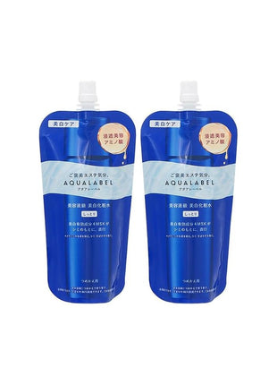 [Set] Shiseido Aqua Label Treatment Lotion, Brightening, Refill, 5.1 fl oz (150 ml), Set of 2 (Quasi-Drug)