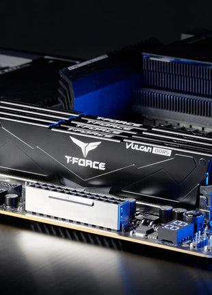 TEAMGROUP T-Force Vulcan DDR5 32GB (2x16GB) 6000MHz (PC5-48000) CL38 Intel XMP 3.0 & AMD Expo Compatible Desktop Memory Module Ram Red FLRD532G6000HC38ADC01